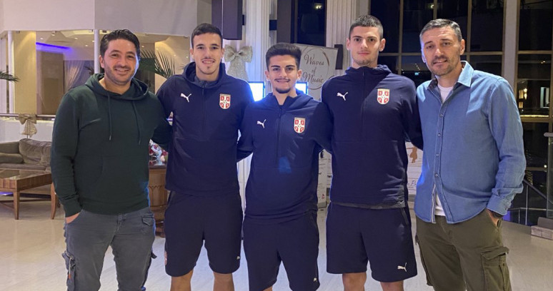 Kerkez i Panteli na Kipru posetili mlade reprezentativce Srbije-IgorMiladinović,NikolaPetković,ViktorRogan-
