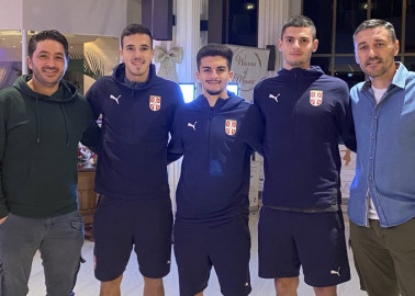 Kerkez i Panteli na Kipru posetili mlade reprezentativce Srbije-IgorMiladinović,NikolaPetković,ViktorRogan-